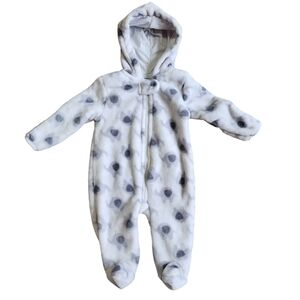 3/$15 Cutie Pie One Piece Faux Fur Bunting - 0-3 months